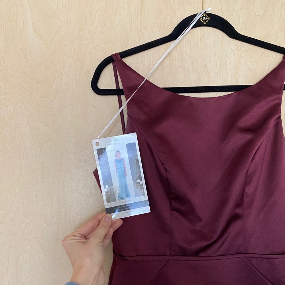 Sorella Vita Bridesmaid Gown - Burgundy